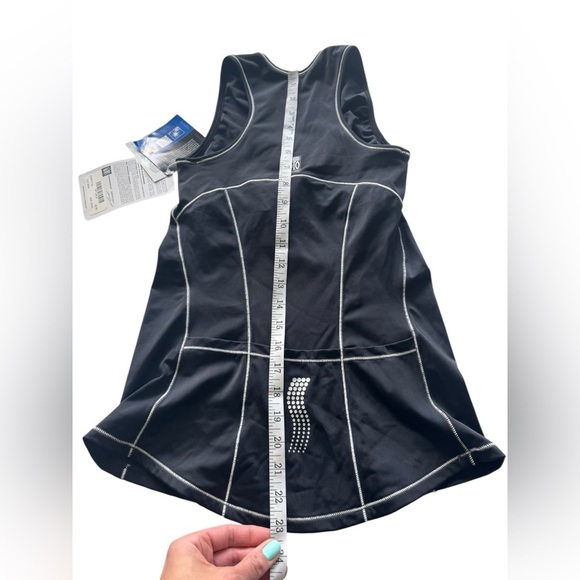 De Soto Forza Tri Top Black Small | Built-In Bra Racerback Athletic Tank - Picture 5 of 8
